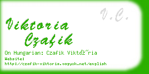 viktoria czafik business card